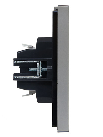 купить Фортепиано сталь выключатель 2кл скрытая 10А IP20  в Пензе Фортепиано сталь выключатель 2кл скрытая 10А IP20