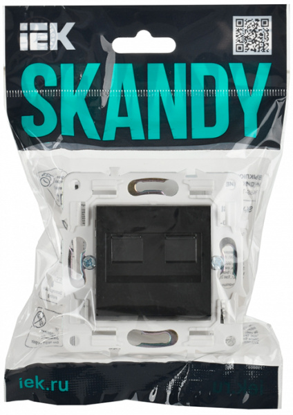 купить SKANDY Роз. комп. 2-ая RJ45 кат.5E SK-K03Bl черн. IEK в Пензе SKANDY Роз. комп. 2-ая RJ45 кат.5E SK-K03Bl черн. IEK