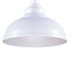 Светильник подвесной (люстра) 1*60Вт E27 белый полусфера Амальгама