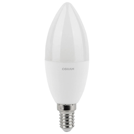купить Лампа свеча свд Е14 10Вт 6500К 800лм B37 матовая Osram LED Value в Пензе Лампа свеча свд Е14 10Вт 6500К 800лм B37 матовая Osram LED Value