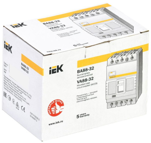 купить Автомат 3Р 100А 25кА ВА88-32 IEK  в Пензе Автомат 3Р 100А 25кА ВА88-32 IEK