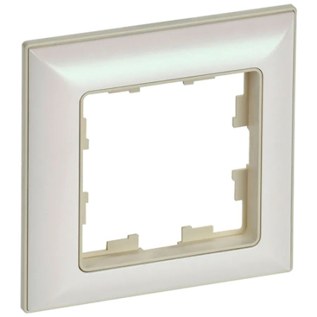 купить Брайт бежевый/жемчуг рамка 1-ая универсально  в Пензе Брайт бежевый/жемчуг рамка 1-ая универсально