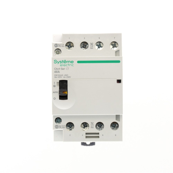 Контактор модульный 40А 220В 4НО 3мод City9 Set Systeme Electric