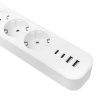 купить Удлинитель 5-мест 3м ПВС 3*1,5 белый выкл EKF  2USB 2,4А+2USBtype-С в Пензе Удлинитель 5-мест 3м ПВС 3*1,5 белый выкл EKF  2USB 2,4А+2USBtype-С