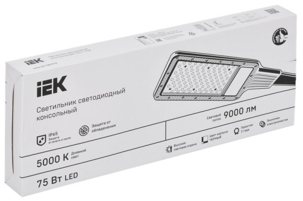 Светильник ДКУ 75Вт 5000К 9000лм ДКУ 1011-75Ш IEK посадочный D50мм 