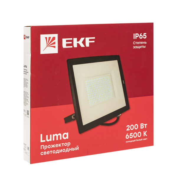 купить Прожектор свд 200Вт 6500К 16000лм черный IP65 110° Basic EKF  в Пензе Прожектор свд 200Вт 6500К 16000лм черный IP65 110° Basic EKF