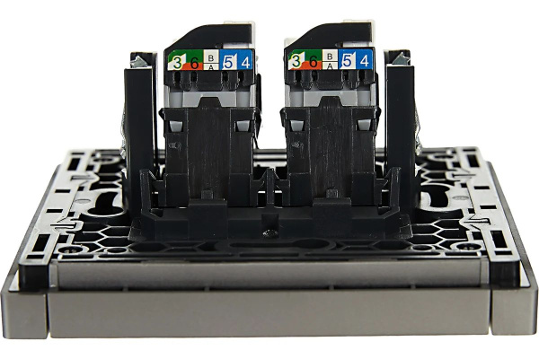 купить Фортепиано сталь механизм RJ45 2x8(8) скрытая 2-ая Cat5e в Пензе Фортепиано сталь механизм RJ45 2x8(8) скрытая 2-ая Cat5e