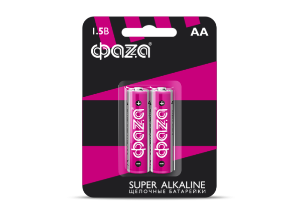 купить Батарейка AA(пальчик) алкалиновая BL2 ФАZA Super в Пензе Батарейка AA(пальчик) алкалиновая BL2 ФАZA Super