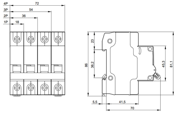 купить Автомат 1Р 16А C 4,5кА ВА47-29М GENERICA в Пензе Автомат 1Р 16А C 4,5кА ВА47-29М GENERICA