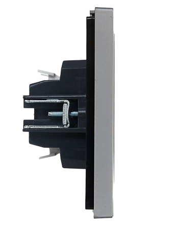 купить Фортепиано сталь выключатель 2кл с подсветкой скрытая 16А IP20  в Пензе Фортепиано сталь выключатель 2кл с подсветкой скрытая 16А IP20