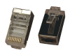 купить Разъем Jack компьютерный RJ45 8(8) Cat5e прозрачный экран 7шт в Пензе Разъем Jack компьютерный RJ45 8(8) Cat5e прозрачный экран 7шт