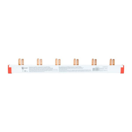 Шина соединительная 2Р 63А PIN 12мод 220мм шаг 18мм EKF 