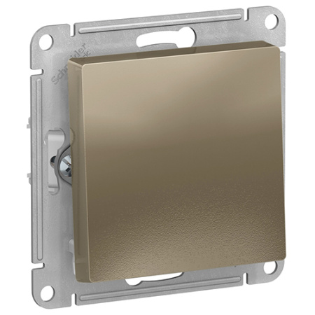 купить Атлас шампань выключатель кнопочный 1кл скрытая 10А IP20  в Пензе Атлас шампань выключатель кнопочный 1кл скрытая 10А IP20