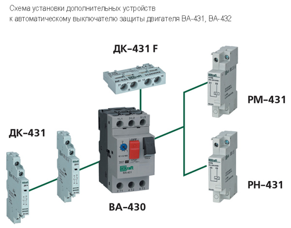 купить Автомат защиты двигателя 1,6-2,5А ВА-431 Schneider Electric в Пензе Автомат защиты двигателя 1,6-2,5А ВА-431 Schneider Electric