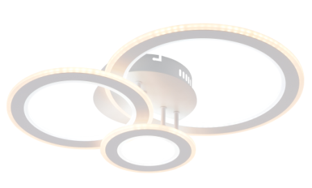 купить Светильник потолочный (люстра) свд 81Вт 3000К-6000К 6075лм белый пульт  в Пензе Светильник потолочный (люстра) свд 81Вт 3000К-6000К 6075лм белый пульт