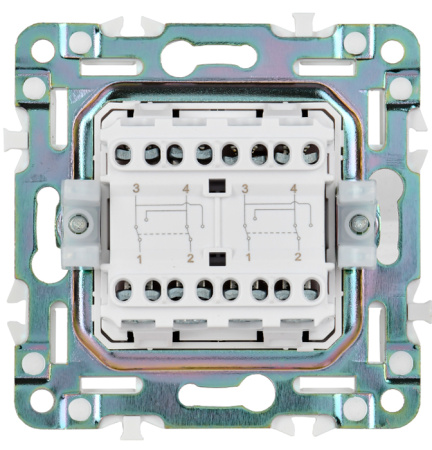 купить Сканди арктический белый переключатель перекрестный 2кл скрытая 10А IP20  в Пензе Сканди арктический белый переключатель перекрестный 2кл скрытая 10А IP20