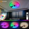 купить Светильник настенно-потолочный свд 80Вт RGB круг белый/хром  пульт ДУ Estares музыкальная, API в Пензе Светильник настенно-потолочный свд 80Вт RGB круг белый/хром  пульт ДУ Estares музыкальная, API