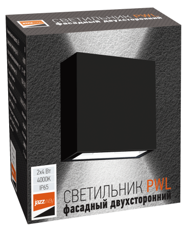 купить Светильник настенный 2*4Вт GU10 IP65 черный пластик Jazzway в Пензе Светильник настенный 2*4Вт GU10 IP65 черный пластик Jazzway