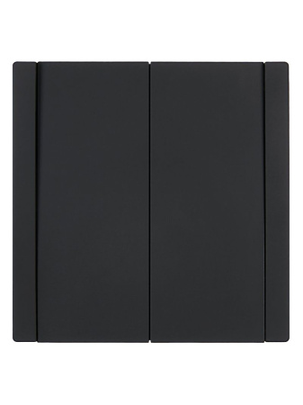 Фортепиано черный выключатель 2кл скрытая 10А IP20 