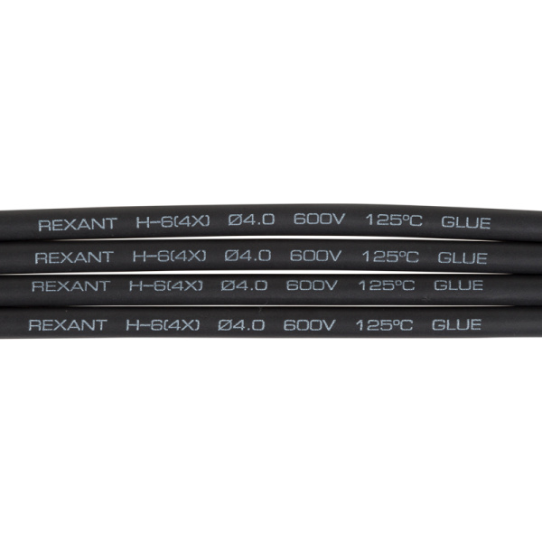 купить Трубка ТУТ 4/1мм черный 1м с клеем (4:1) в Пензе Трубка ТУТ 4/1мм черный 1м с клеем (4:1)