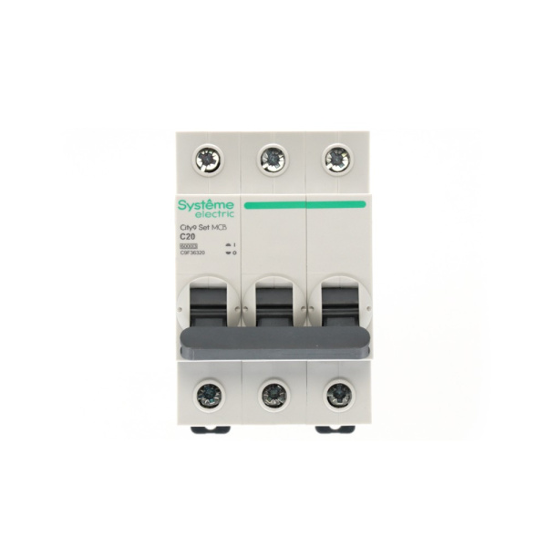 купить Автомат 3Р 20А C 6кА City9 Systeme Electric  в Пензе Автомат 3Р 20А C 6кА City9 Systeme Electric