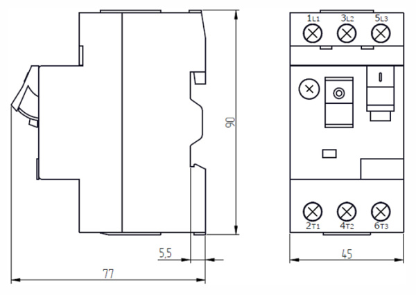 купить Автомат защиты двигателя 20-25А ПРК32 КЭАЗ в Пензе Автомат защиты двигателя 20-25А ПРК32 КЭАЗ