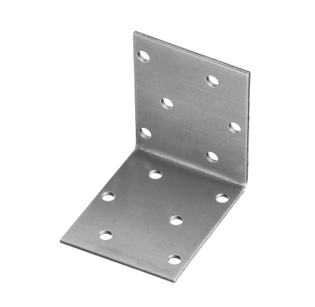 купить Уголок крепежный равносторонний 50*50*50*2мм цинк  в Пензе Уголок крепежный равносторонний 50*50*50*2мм цинк