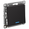 AtlasDesign карбон выключатель 1кл с подсветкой скрытая 10А IP20 