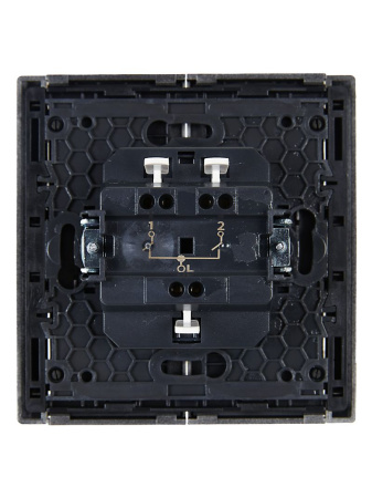 купить Фортепиано сталь выключатель 2кл скрытая 10А IP20  в Пензе Фортепиано сталь выключатель 2кл скрытая 10А IP20