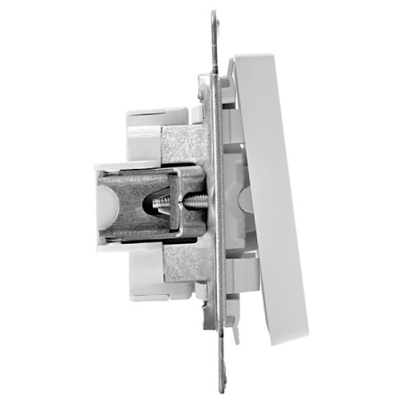 AtlasDesign белый переключатель 1кл скрытая 10А IP20 
