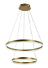 купить Светильник подвесной (люстра) свд 116Вт 3000+6500К лм золото кольца ПДУ в Пензе Светильник подвесной (люстра) свд 116Вт 3000+6500К лм золото кольца ПДУ