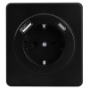 купить MIELE ROUND Розетка 1-ая с/з с/у з/ш 16А с USB A+C быстрой зарядки 5В/3А черная KRANZ в Пензе MIELE ROUND Розетка 1-ая с/з с/у з/ш 16А с USB A+C быстрой зарядки 5В/3А черная KRANZ