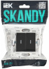 купить SKANDY Выключ. 2-кл. с инд. 10А SK-V09Bl черн. IEK в Пензе SKANDY Выключ. 2-кл. с инд. 10А SK-V09Bl черн. IEK