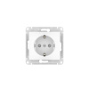 купить Атлас белый розетка скрытая 1-мест заземление шторки быстрозажим. клем. IP20  в Пензе Атлас белый розетка скрытая 1-мест заземление шторки быстрозажим. клем. IP20