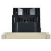 купить Фортепиано ваниль розетка скрытая 1-мест заземление шторки USB IP20  в Пензе Фортепиано ваниль розетка скрытая 1-мест заземление шторки USB IP20