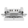 AtlasDesign белый выключатель 2кл с подсветкой скрытая 10А IP20 