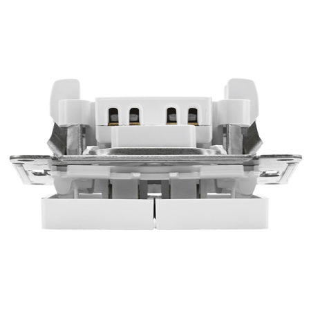 AtlasDesign белый выключатель 2кл с подсветкой скрытая 10А IP20 