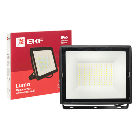 купить Прожектор свд 150Вт 6500К 12000лм черный IP65 110° Luma EKF  в Пензе Прожектор свд 150Вт 6500К 12000лм черный IP65 110° Luma EKF
