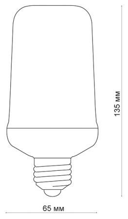 купить Лампа свд LED-L60-6W/Flame/E27/PLD01WH Uniel в Пензе Лампа свд LED-L60-6W/Flame/E27/PLD01WH Uniel