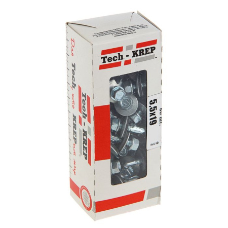 купить Саморез кровельный 5,5*19мм цинк 60шт коробка в Пензе Саморез кровельный 5,5*19мм цинк 60шт коробка