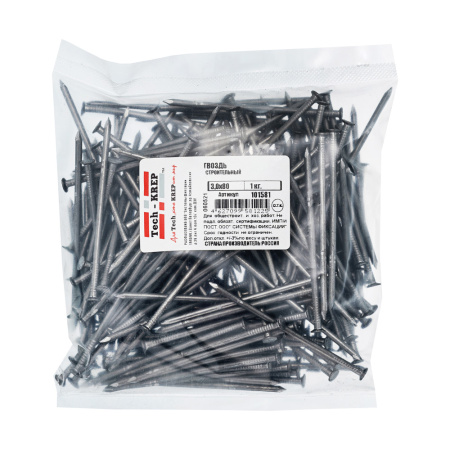 купить Гвоздь 3*80мм строительный 1,0кг в Пензе Гвоздь 3*80мм строительный 1,0кг