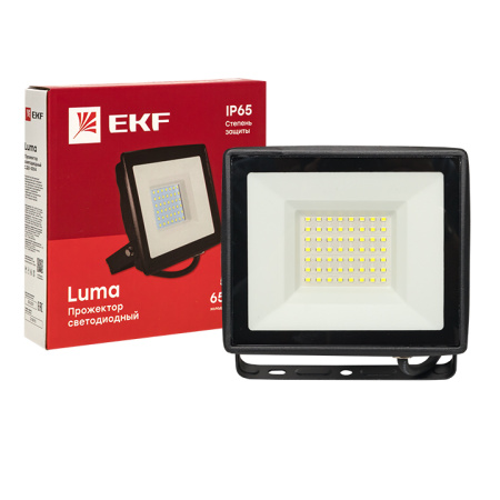 купить Прожектор свд 50Вт 6500К 4000лм черный IP65 110° Luma EKF  в Пензе Прожектор свд 50Вт 6500К 4000лм черный IP65 110° Luma EKF