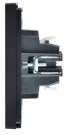 Фортепиано черный выключатель кнопочный 1кл скрытая 10А IP20 