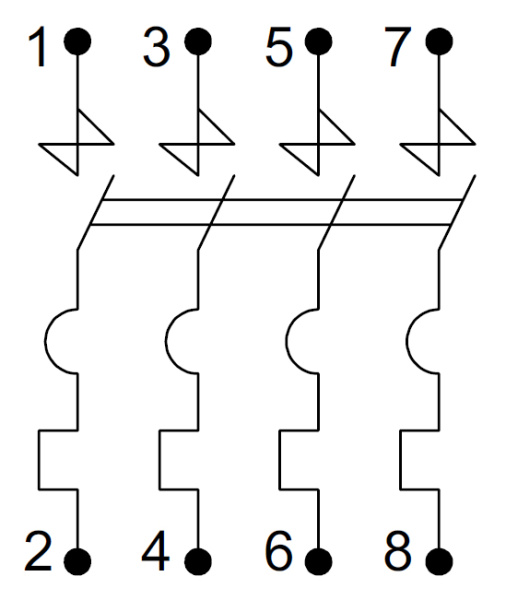 купить Автомат 4Р 50А C 4,5кА ВА47-29 IEK в Пензе Автомат 4Р 50А C 4,5кА ВА47-29 IEK