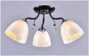 Светильник потолочный (люстра) 3*60Вт E27 черный/хром 