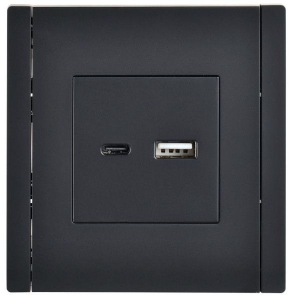 купить Фортепиано черный механизм USB A+C скрытая 2-ая 18Вт в Пензе Фортепиано черный механизм USB A+C скрытая 2-ая 18Вт