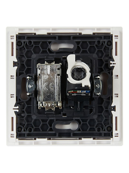 купить Фортепиано белый механизм RJ45+TV скрытая 2-ая кат.5е в Пензе Фортепиано белый механизм RJ45+TV скрытая 2-ая кат.5е