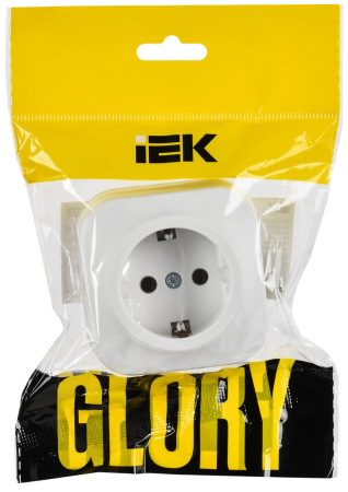 купить GLORY Роз. с з/к без з/ш о/у 16А РС20-3-ХБм бел. м. IEK в Пензе GLORY Роз. с з/к без з/ш о/у 16А РС20-3-ХБм бел. м. IEK