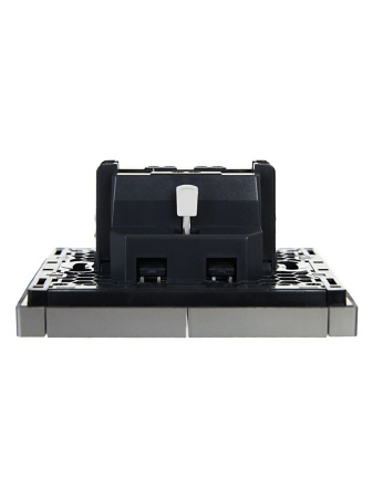 купить Фортепиано сталь выключатель 2кл скрытая 10А IP20  в Пензе Фортепиано сталь выключатель 2кл скрытая 10А IP20