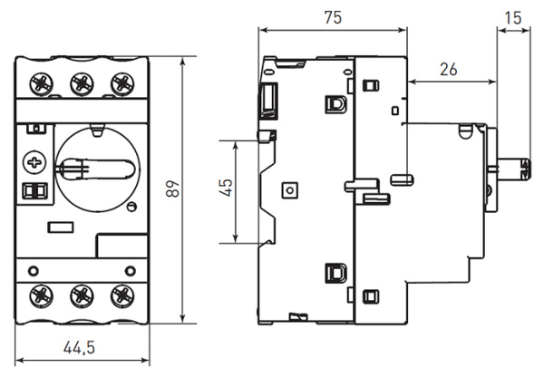 купить Автомат защиты двигателя 6-10А GV2P EKF PROxima в Пензе Автомат защиты двигателя 6-10А GV2P EKF PROxima